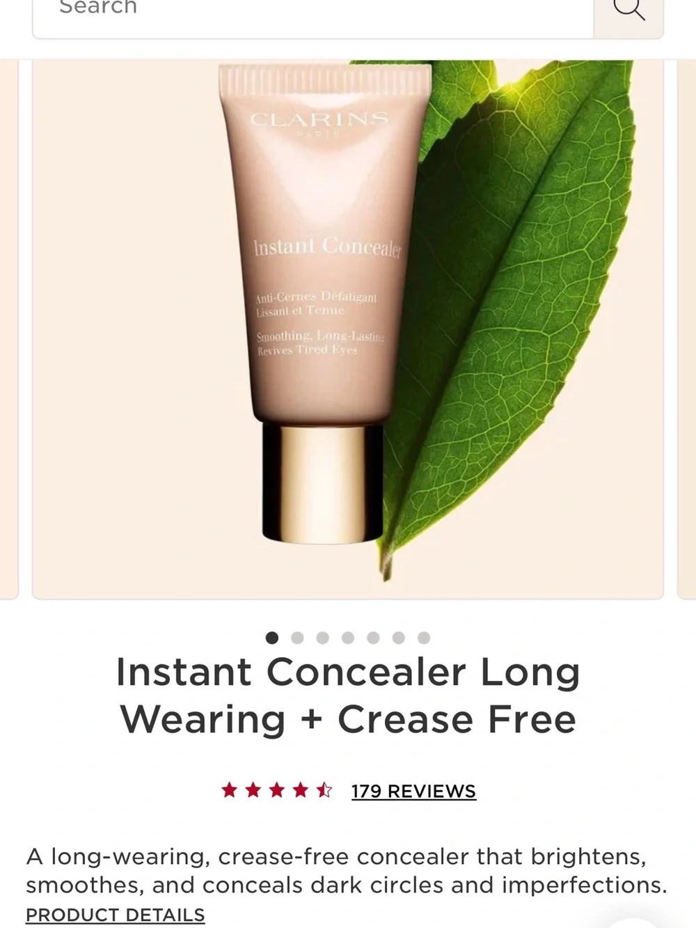 Clarins Instant Concealer 02 Natural Beige with Red Box